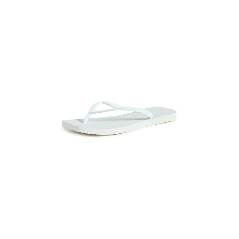 Havaianas Slim Square Flip Flops White 9/10