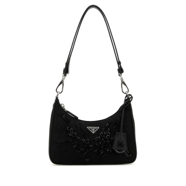 Black Re-Nylon Re-Edition Shoulder Bag