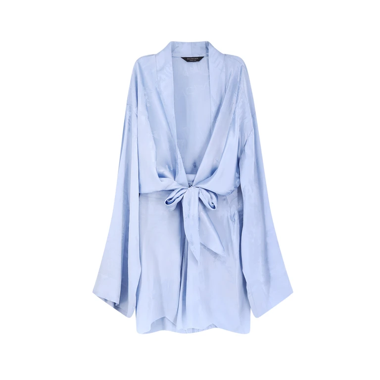 Balenciaga Dresses Blue Seta - Women