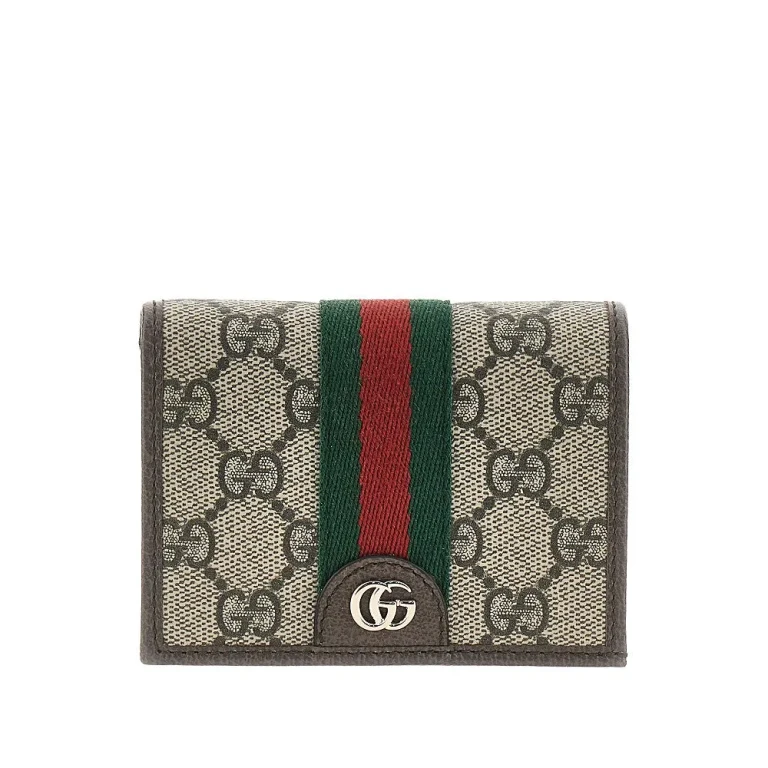 GUCCI GG Supreme bi-fold wallet Woman One Size