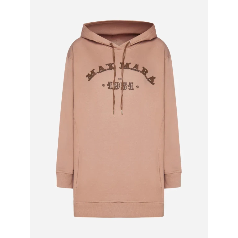 Max Mara Adito 标志棉质连帽衫