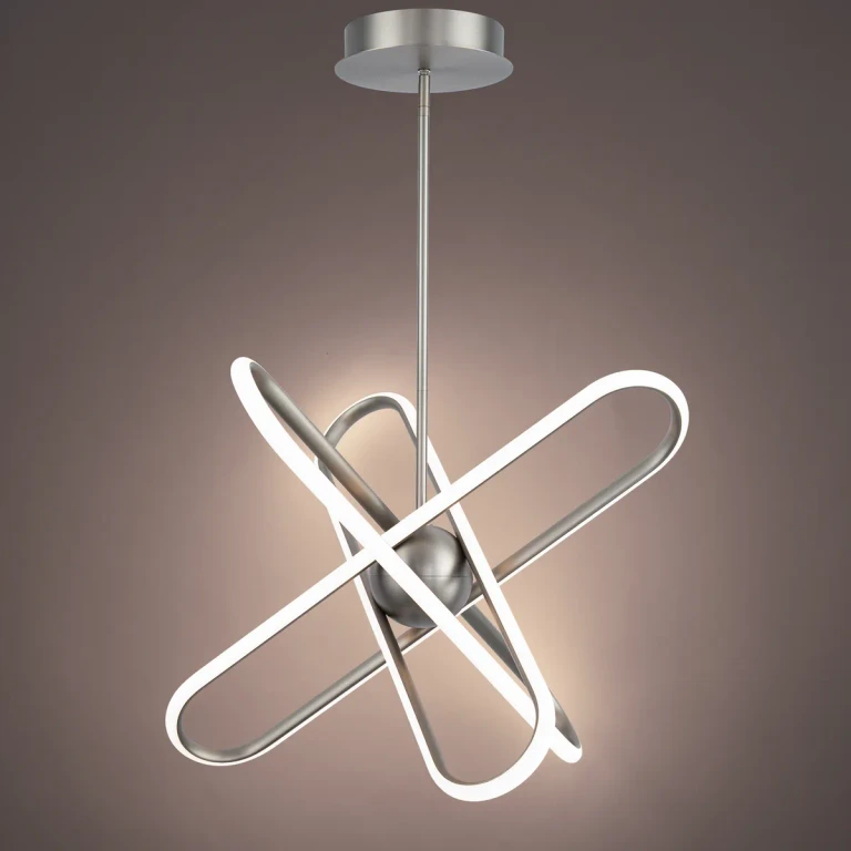 Brushed Nickel LED Chandelier from the Valerius Collection