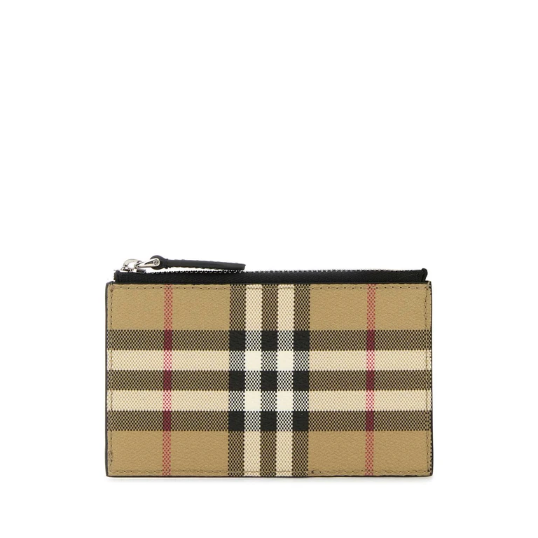 Printed Canvas Card Holder Archivebeige Portafogli - Men
