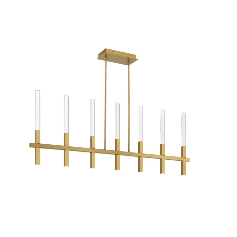 Gold LED Chandelier from the Benicio Collection