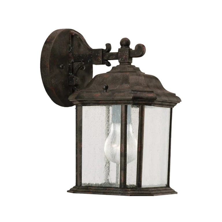 Oxford Bronze One Light Outdoor Wall Lantern from the Kent Collection
