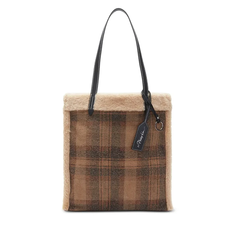 3.1 Phillip Lim Wool Flannel Slim Tote