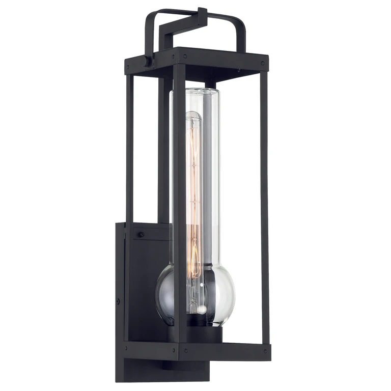 The Great Outdoors Sullivans Landing Outdoor Wall Light in Sand Coal - 73163-66