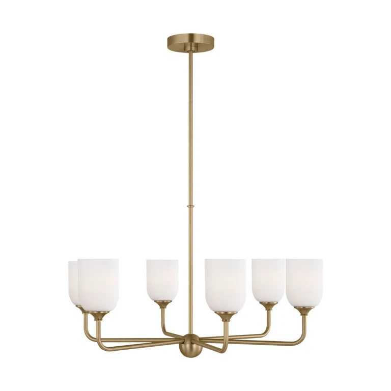 Satin Bronze Chandelier from the Emile Collection