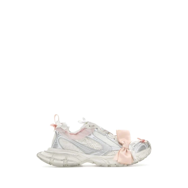 Balenciaga White Fabric And Rubber 3xl Lace Sneakers