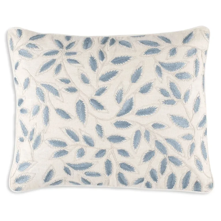 Annie Selke Amelia Embroidered Decorative Pillow Cover