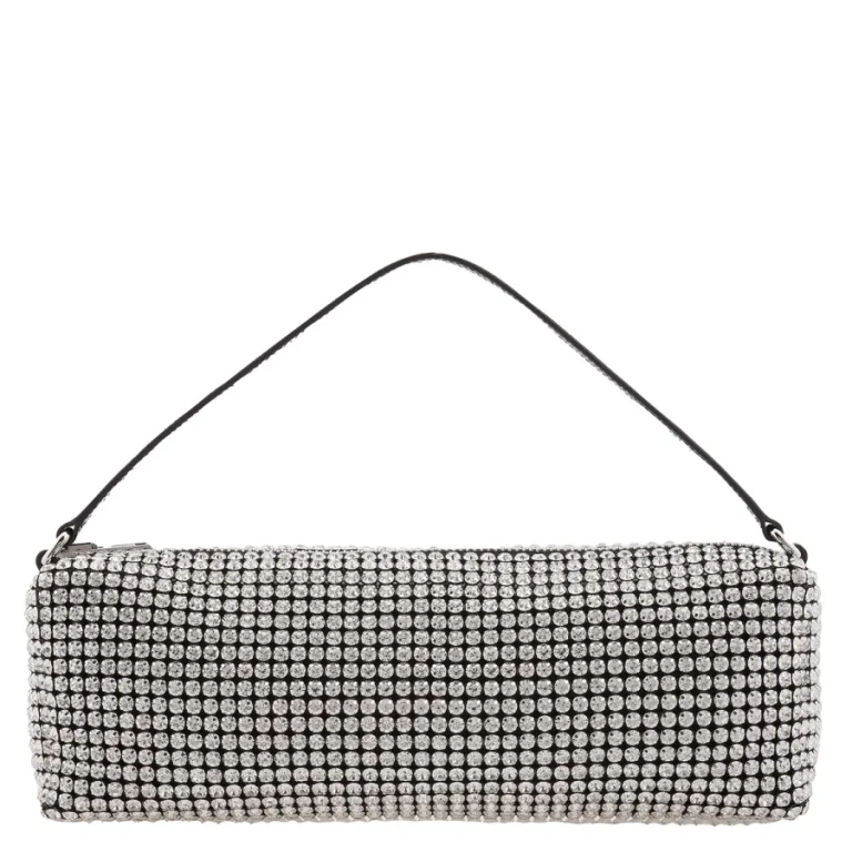 T by Alexander Wang Rhinestone Mesh Heiress Soft Bag