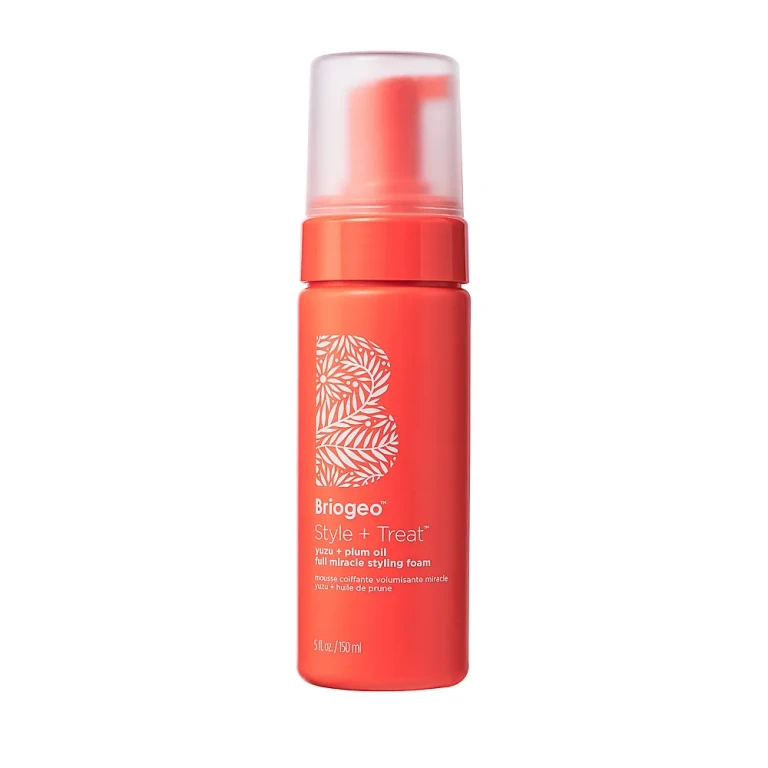 Briogeo Style + Treat Yuzu + Plum Oil Hair Styling Texture Foam 5 oz.