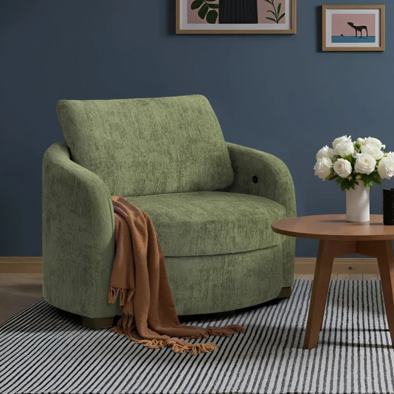 Chatsworth Ivory Boucle Storage Accent Chair