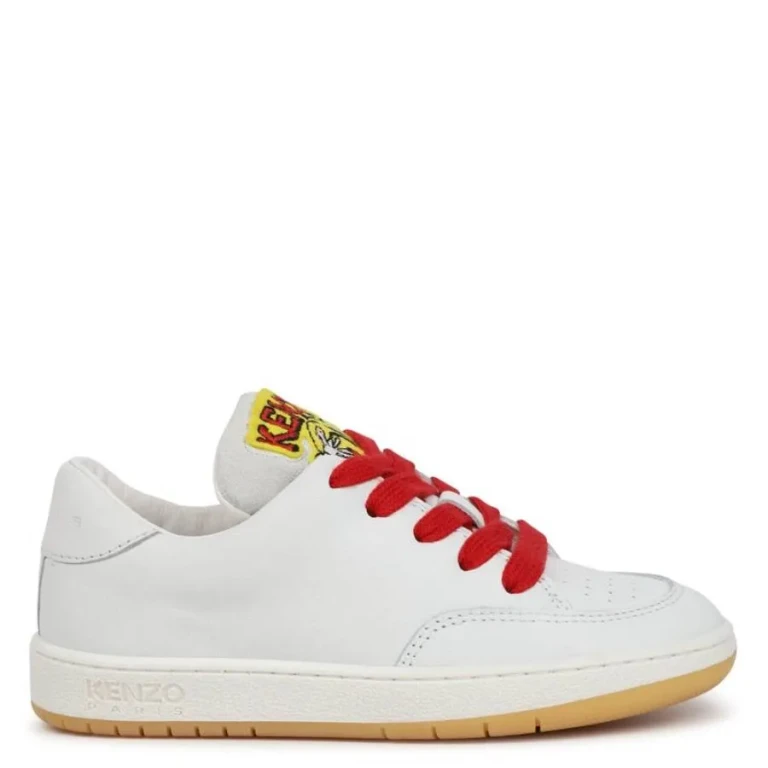 Kenzo Kids Tiger Logo Lace-Up Sneakers