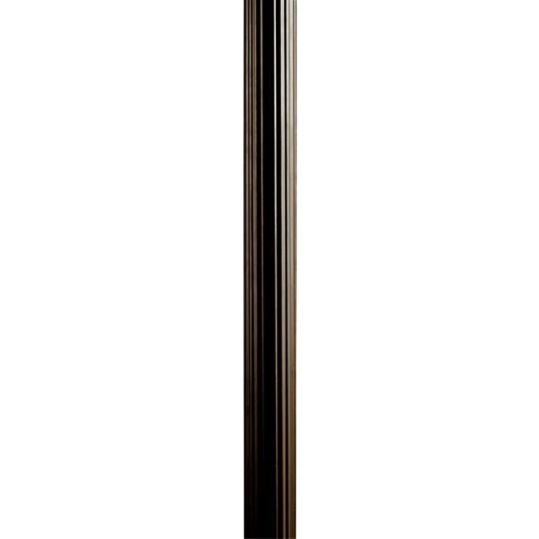 84" Direct Burial Fluted Outdoor Post in Olde Bronze