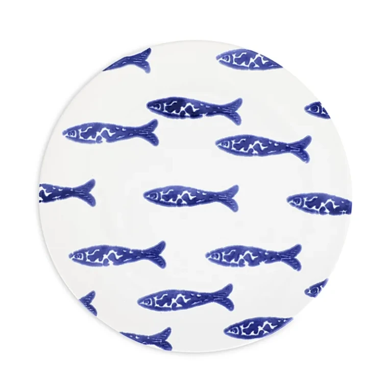 Vietri Santorini Minnows Dinner Plate