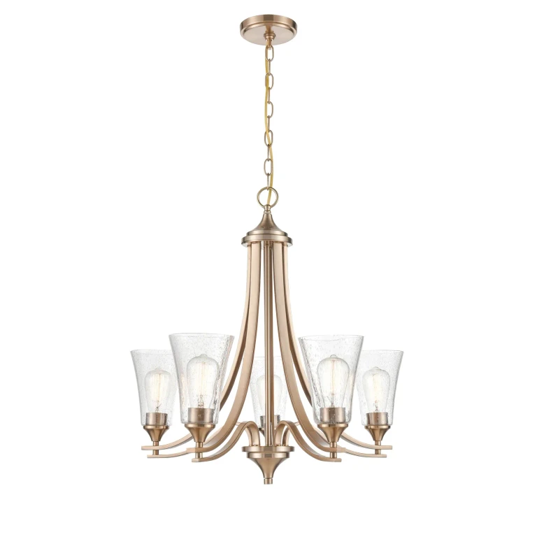 Millennium Natalie 5-Light Chandelier in Modern Gold