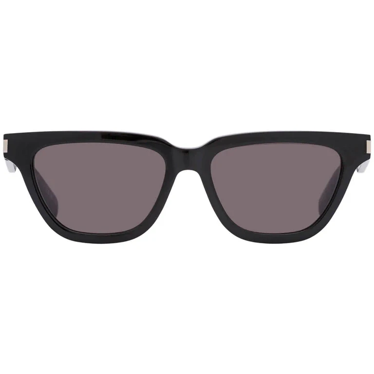 Saint Laurent Dark Grey Smoke Cat Eye Ladies Sunglasses SL 462 SULPICE 001 53