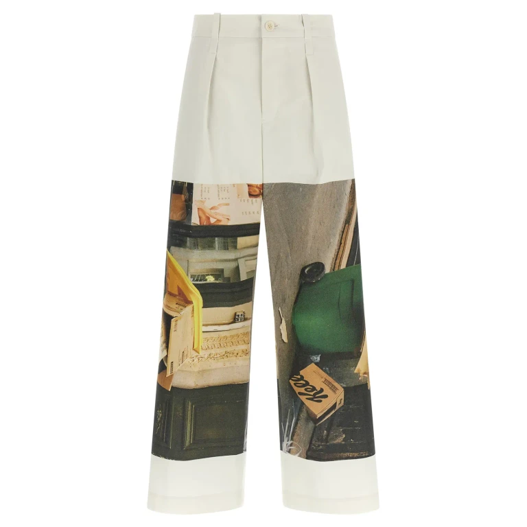 Issey Miyake Pantalons Décontractés - Blanc