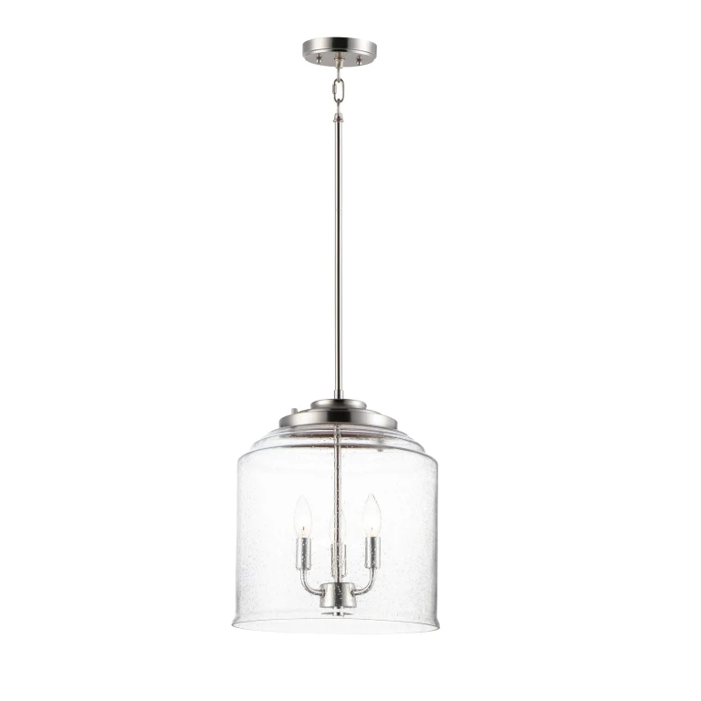 Maxim Acadia 3-Light Pendant Light in Satin Nickel - 12273CDSN