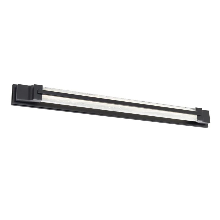 Aberdeen 1-Light LED Bathroom Vanity Light in Black