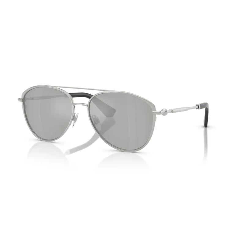 Burberry Clear Mirror Silver Pilot Unisex Sunglasses BE3157 10058V 59