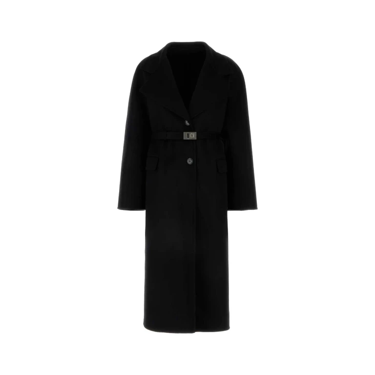 Valentino Garavani Black Wool Blend Coat
