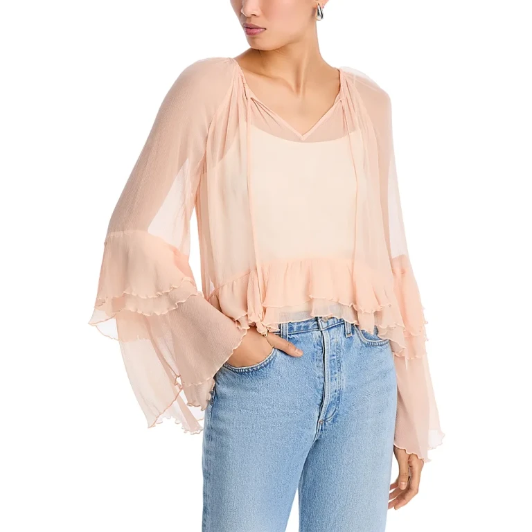 Astr the Label Margaery Ruffle Tiered Long Sleeve Top