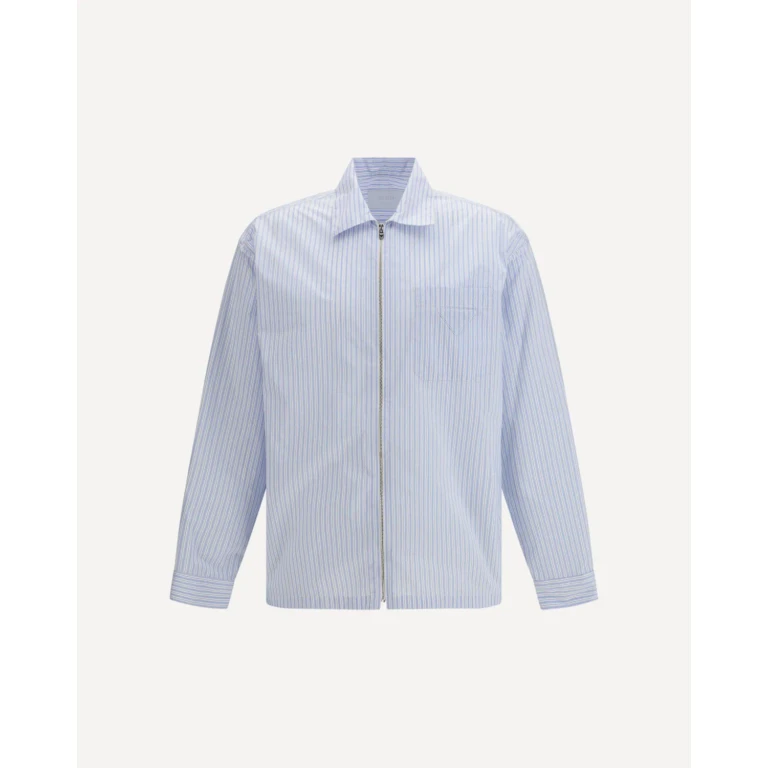 Prada 男士条纹 Re-Nylon 衬衫
