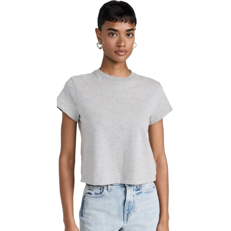 RE/DONE 50s Boxy Tee Heather Grey M