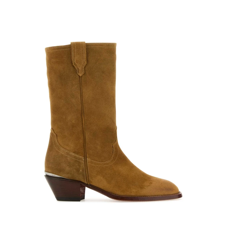 Sonora Camel Suede Durango Ankle Boots