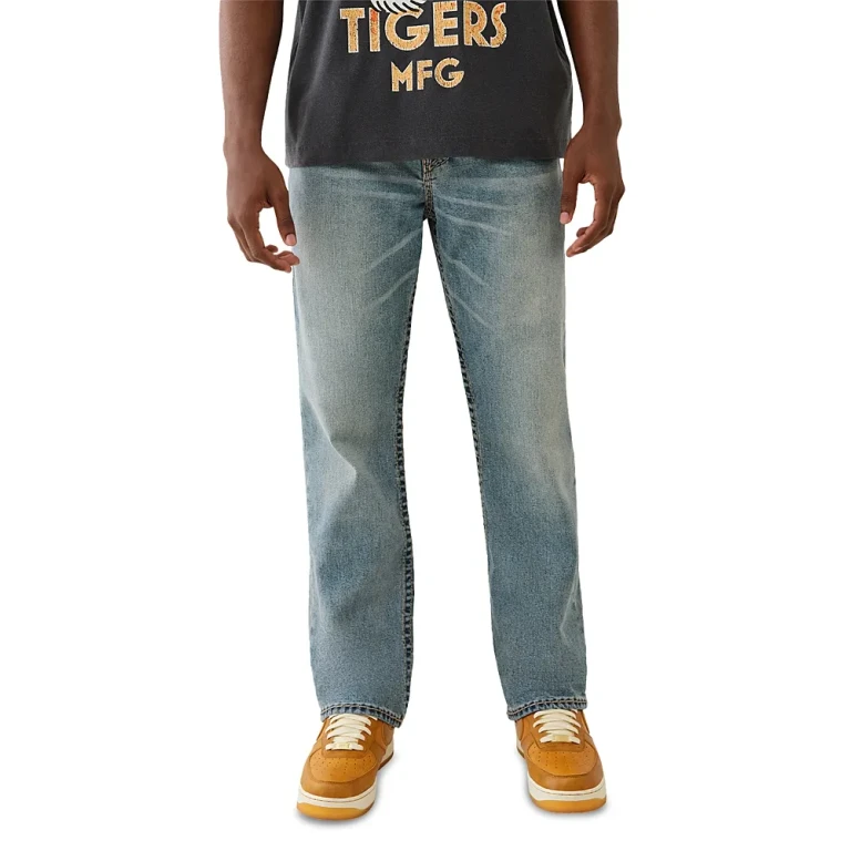 True Religion Ricky Super T Straight Fit Jeans in Alley Loop