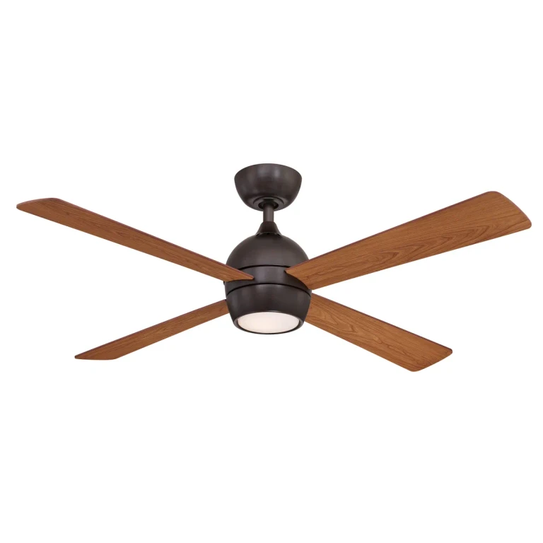 Fanimation Kwad 52" LED Ceiling Fan in Dark Bronze