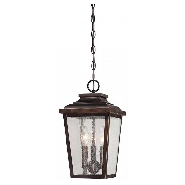 Irvington Manor 3-Light 16" Outdoor Hanging Light in Chelesa Bronze