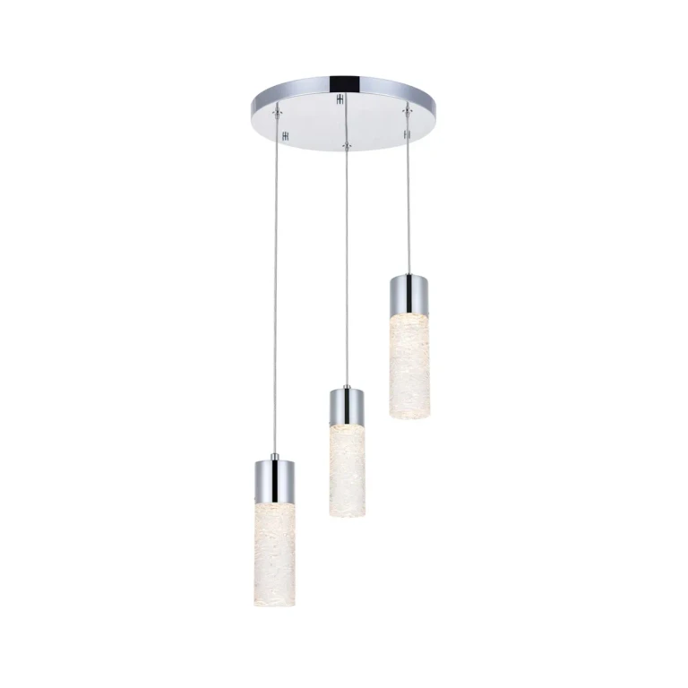 Chrome LED Pendant from the Constellation Collection
