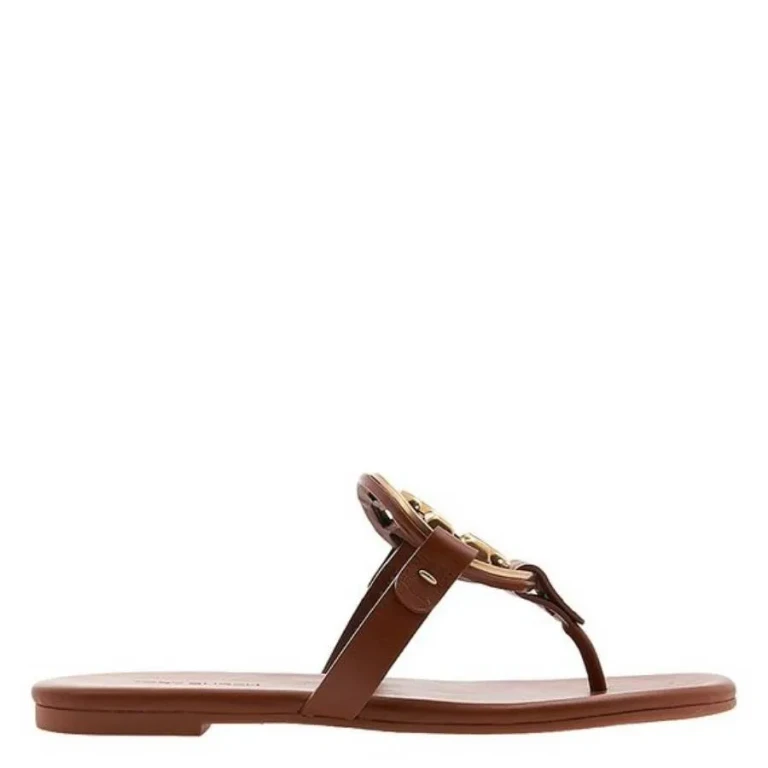 Tory Burch Miller Soft Metal Logo Sandals