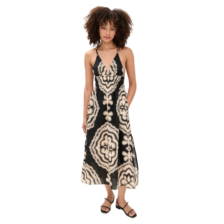 lemlem Gete Triangle Dress Zeina Navy L