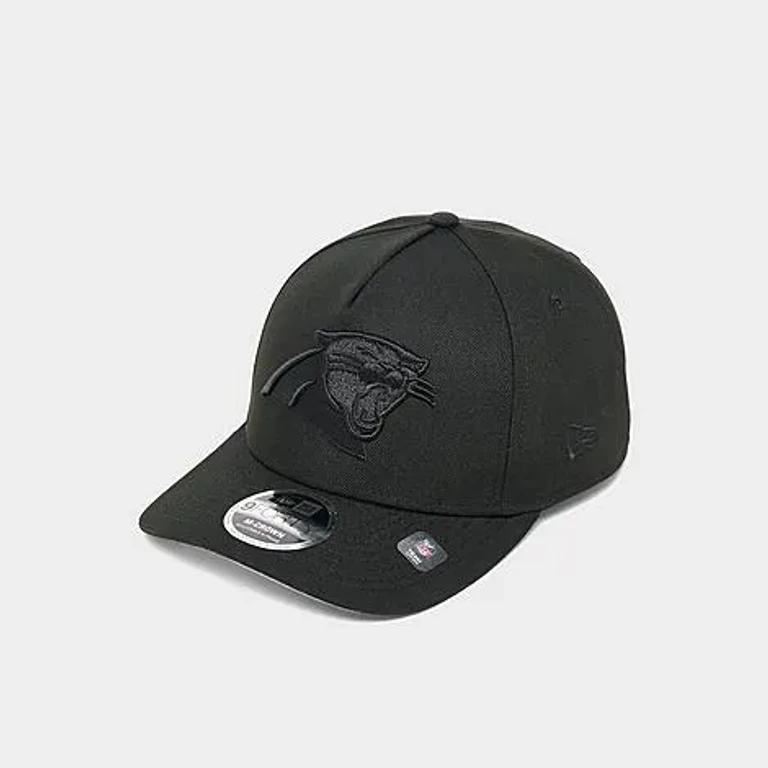 New Era Carolina Panthers NFL 9FORTY M-Crown A-Frame Snapback Hat in Black