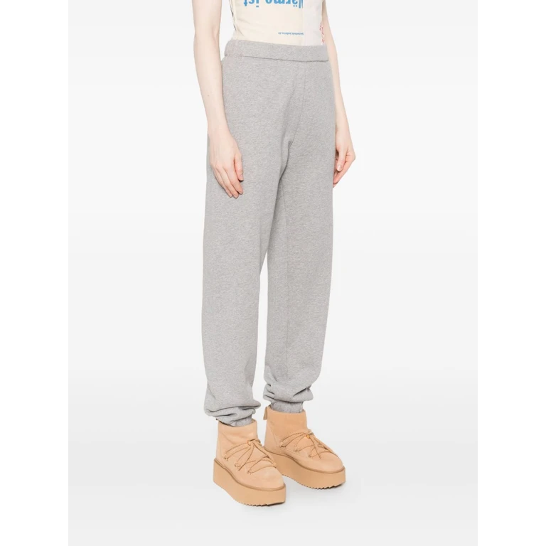 The Attico Trousers Light Grey Cotton - Women