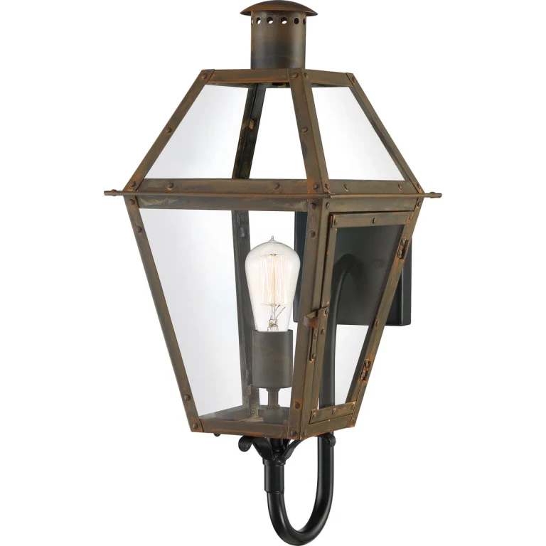 Rue De Royal 1-Light Outdoor Wall Lantern in Industrial Bronze