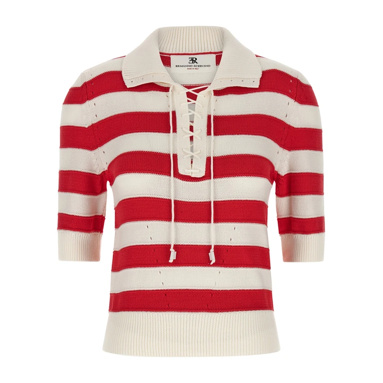 Multicolor Cotton Polo Shirt - Women