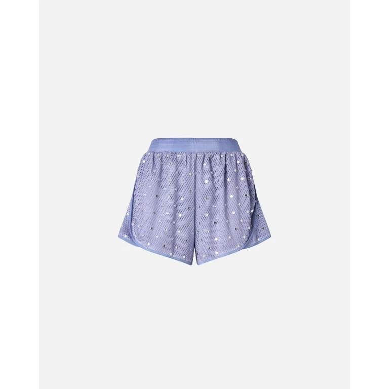 Pinko - Short en maille filet à sequins miroirs - XXS