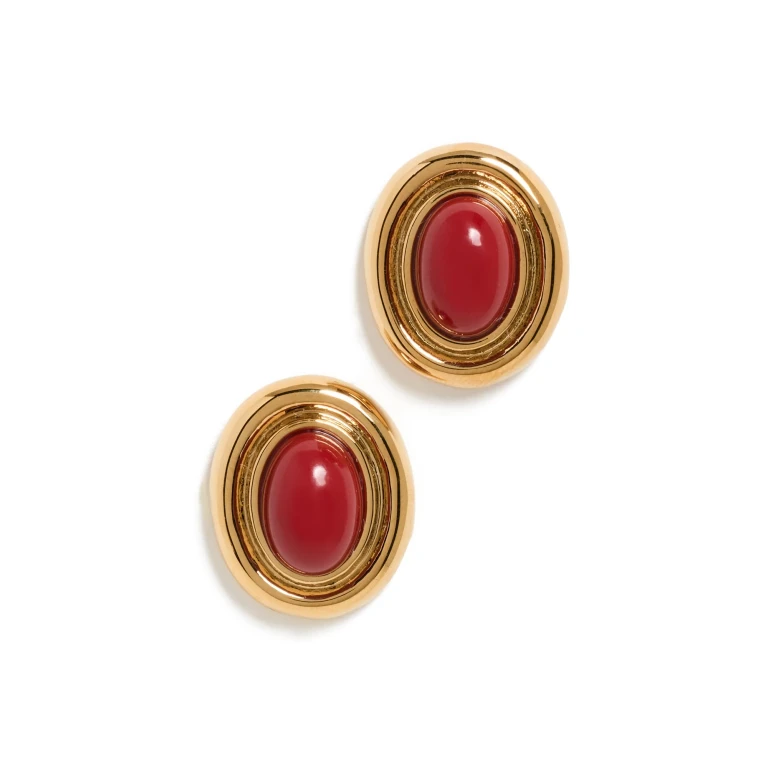 Heaven Mayhem Prize Earrings Burgundy One Size