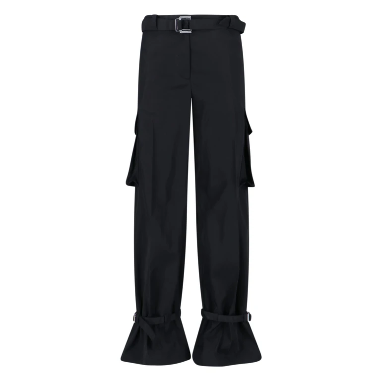 Trousers Black Polyester - Women
