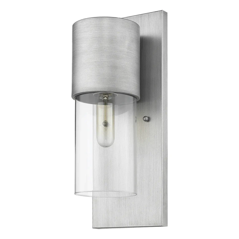 Matte Nickel One Light Wall Sconce from the Cooper Collection