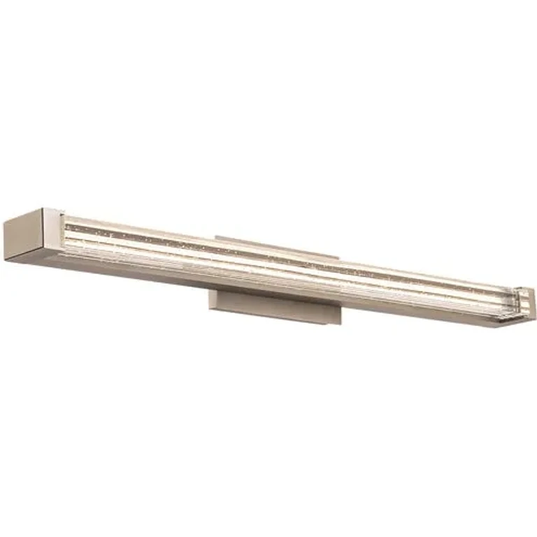 Brushed Nickel LED Bathroom Vanity Light from the Skein Collection