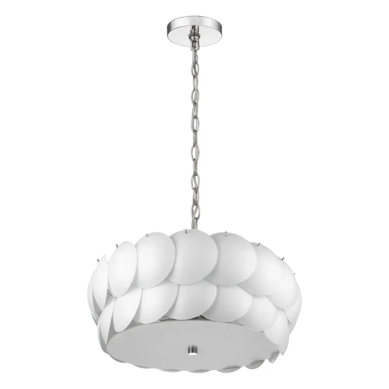 Polished Chrome Six Light Pendant from the Selene Collection