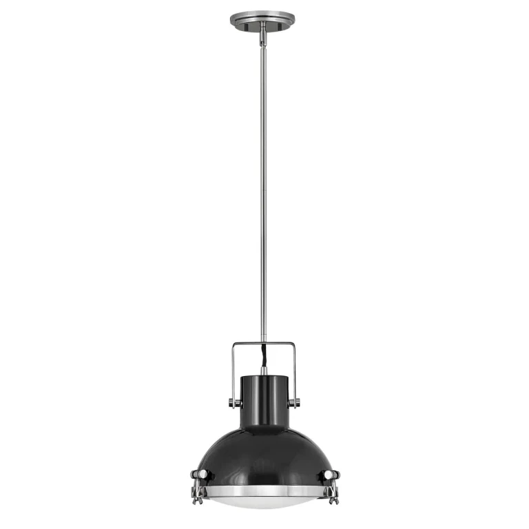 Nautique 1-Light Pendant In Polished Nickel