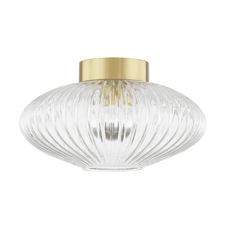 Mitzi Reba Ceiling Light in Aged Brass