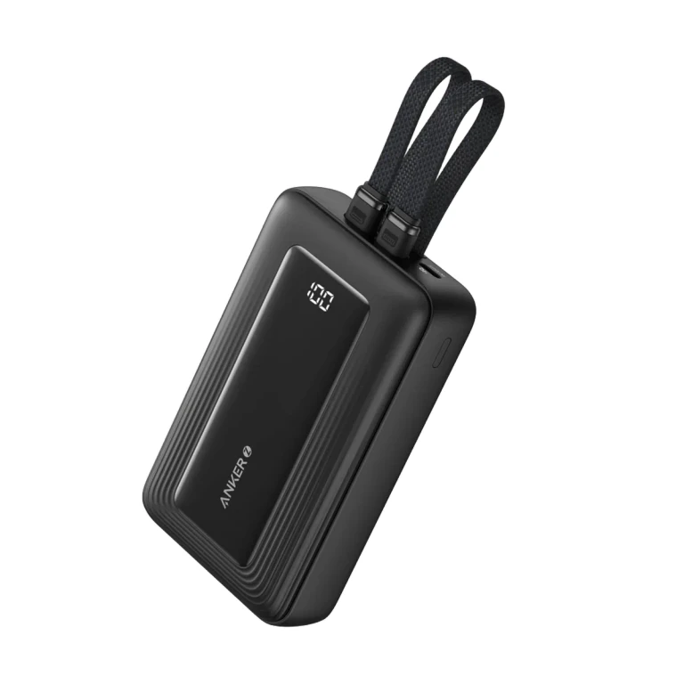 Zolo Power Bank (20K, Built-In USB-C and Lightning Cable)